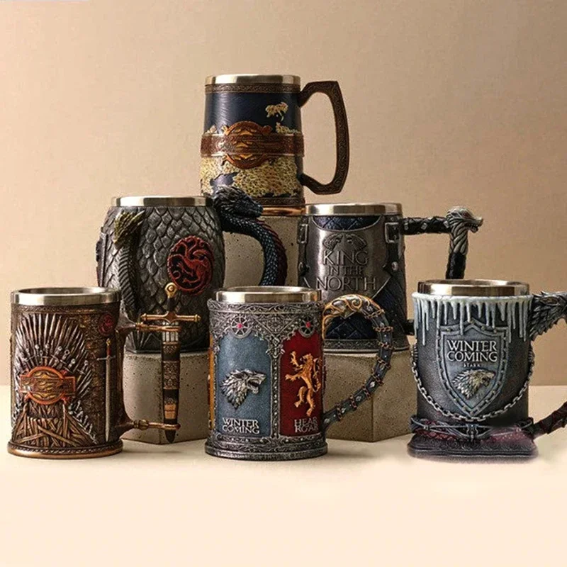 Wine Beer Coffee - 3D-кружка для пива/кофе, готический бокал, железная