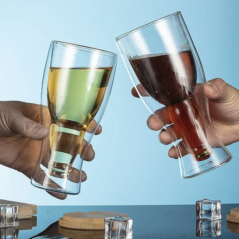 Wine Whiskey Beer - Креативная коктейльная кружка с бокалами, кружки