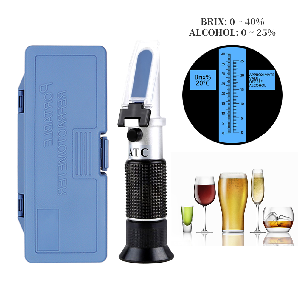 Wine To Beer Alcohol - Ручной рефрактометр для алкоголя 2 в