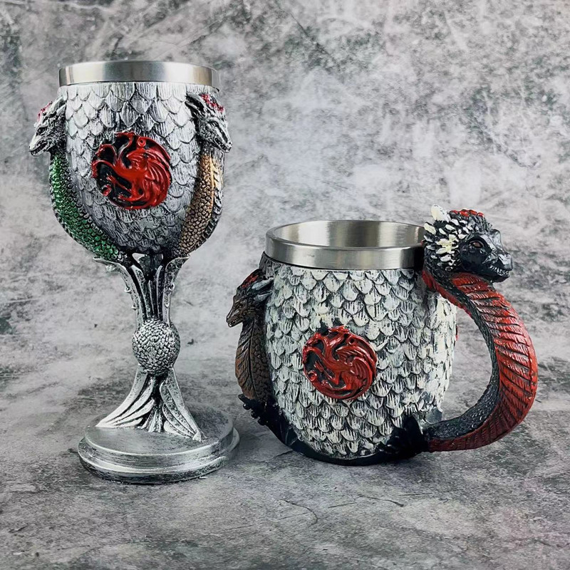 Wine Beer Coffee - Стаканы из нержавеющей стали с изображением