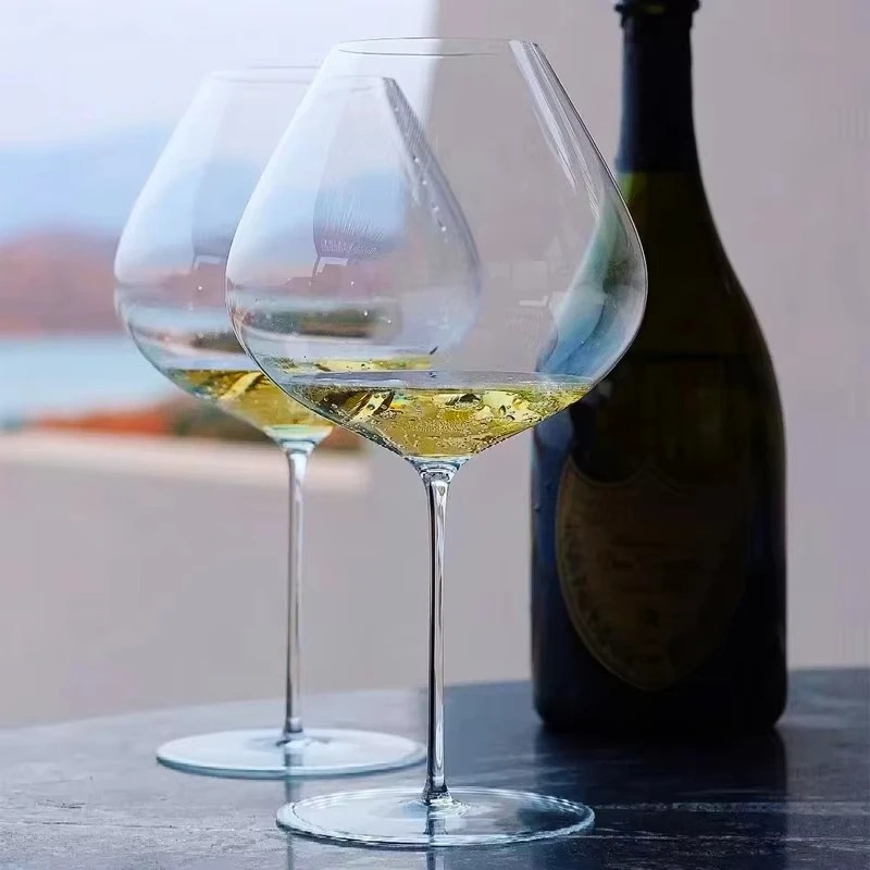 Wine Glass Set Crystal - Ультратонкий хрустальный бокал для вина, бордовая