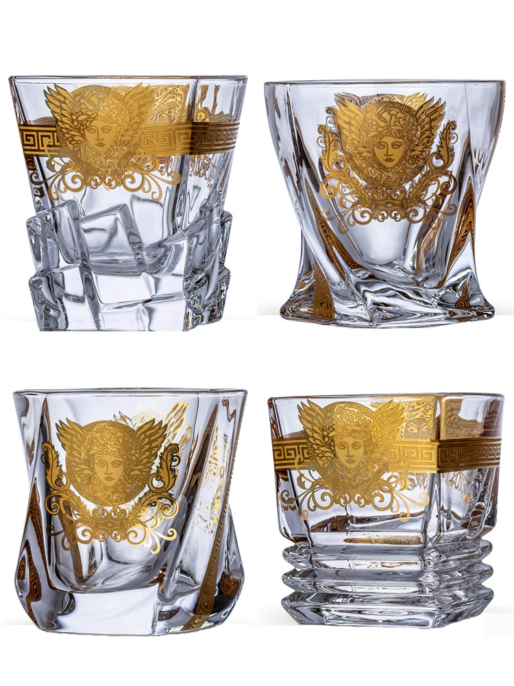 Wine Beer Images - Бокал для виски Mardouza с золотым