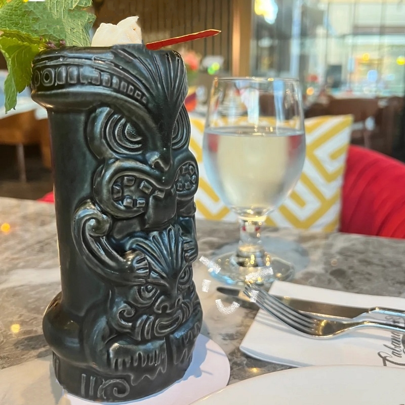 Wine Beer Coffee - Керамическая кружка Тики 630 мл, креативная