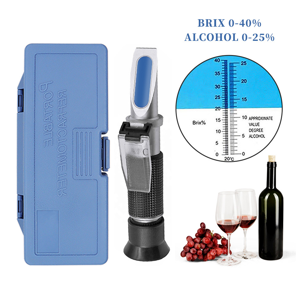 Ручной рефрактометр 0 ~ 40% са – обзор и цена Wine To Beer Alcohol