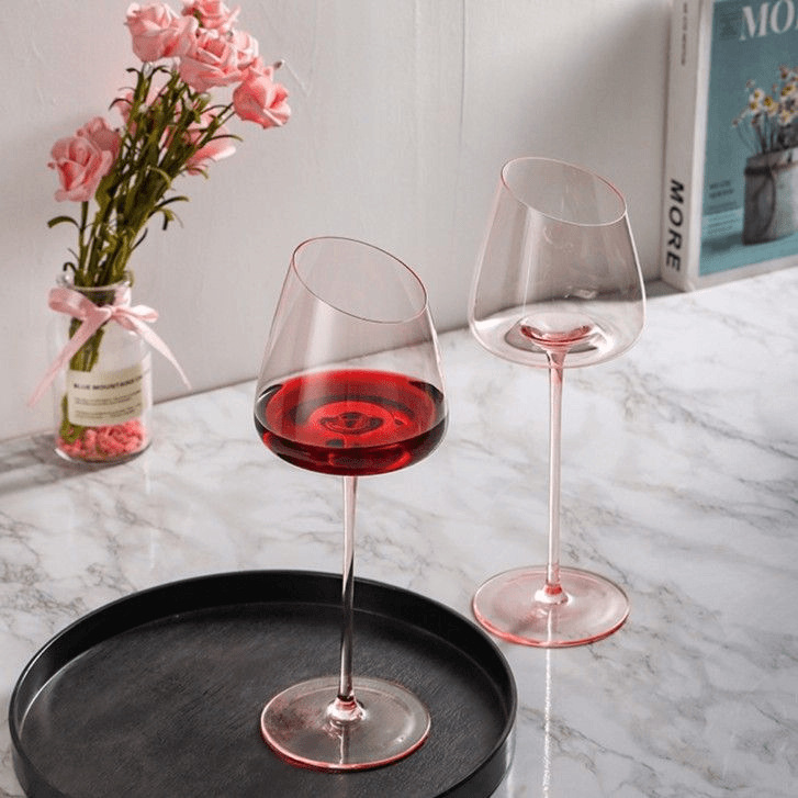 Французский розовый фламинго,  – обзор и цена Wine Glass Set Crystal