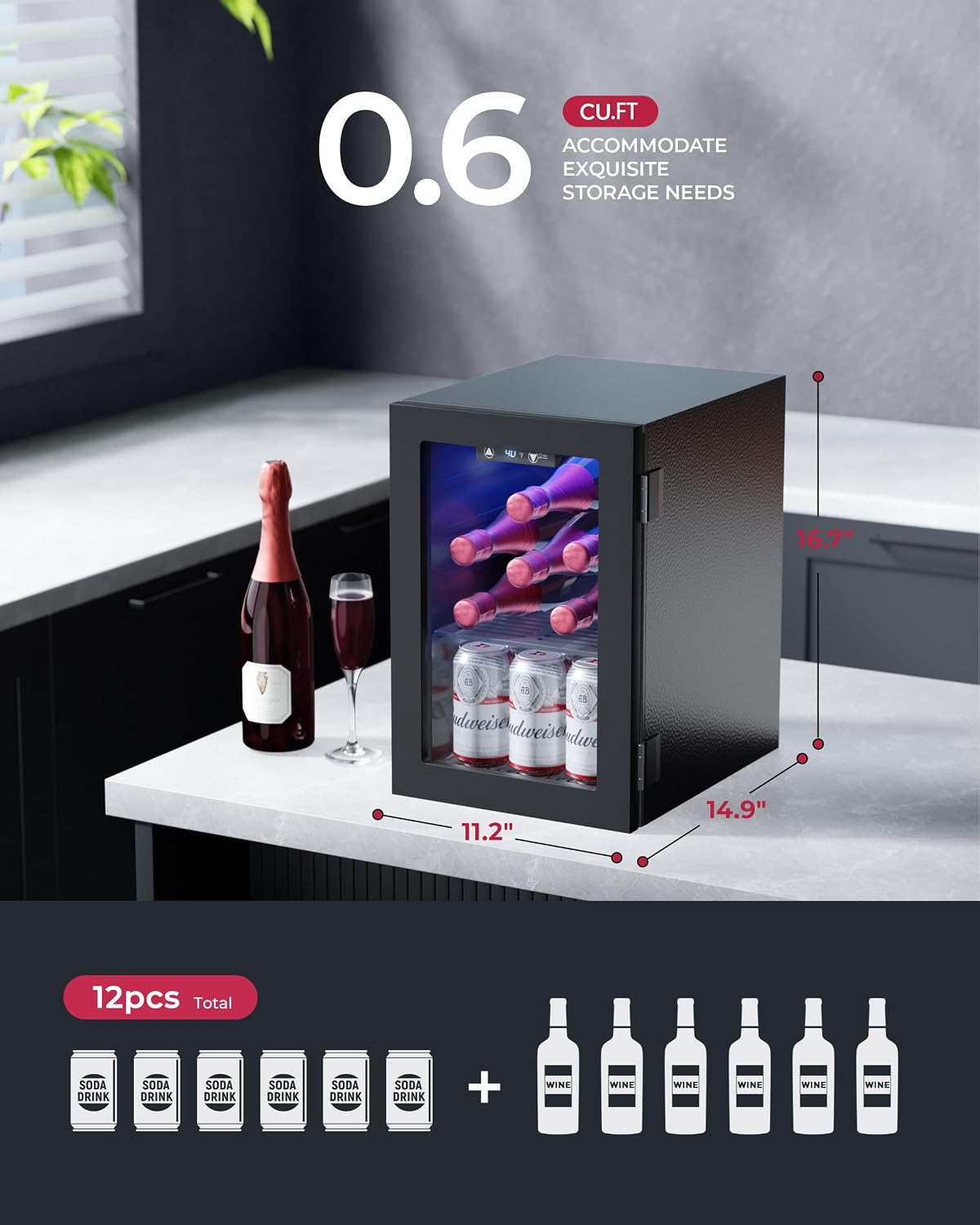 Компактный мини-холодильник дл – обзор и цена Wine Beer Images
